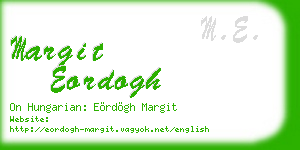 margit eordogh business card